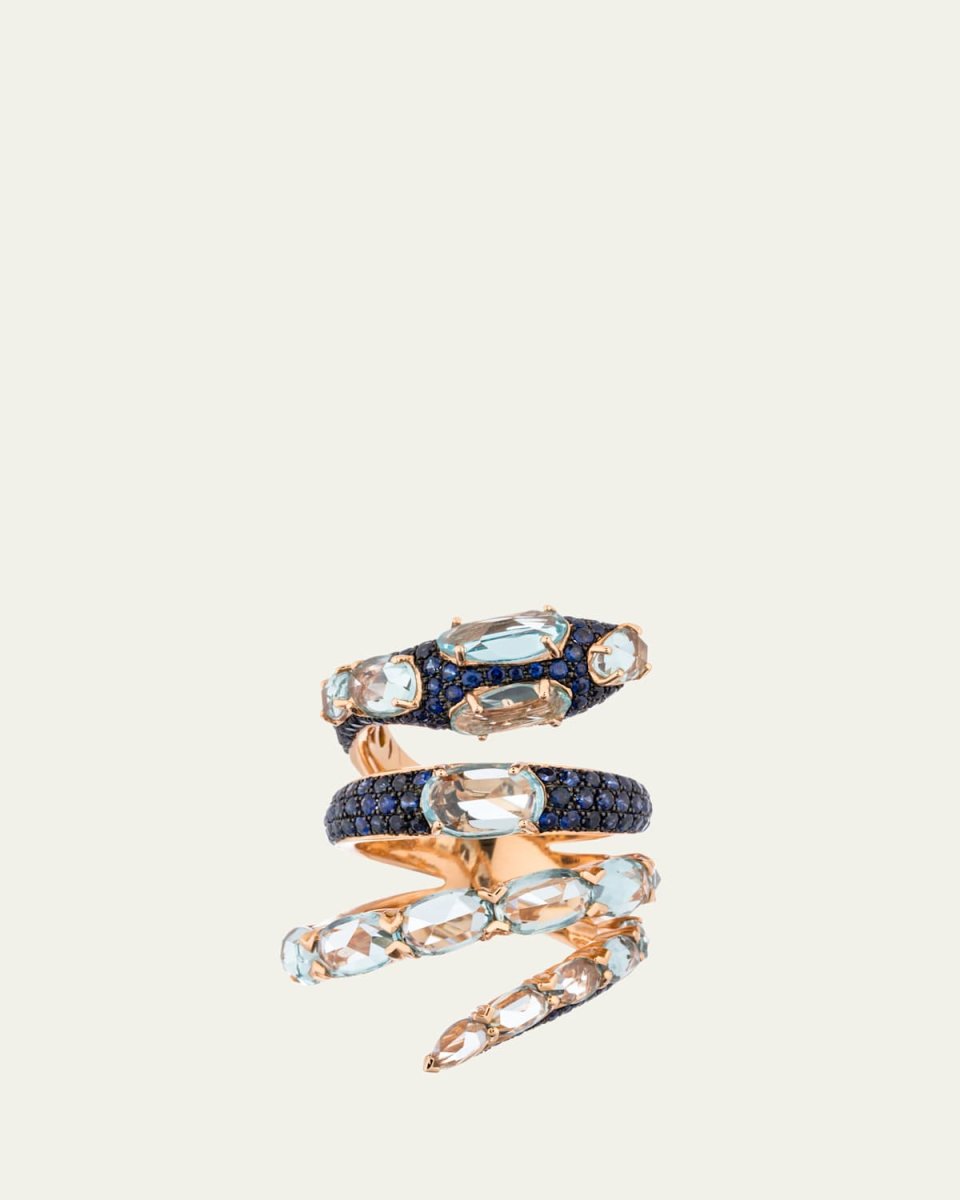 Serpent Diamond Luce Ii Ring W Rose Gold